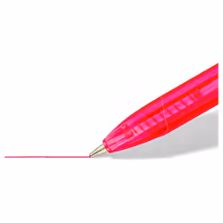 Box of 8 retractable ballpoint pens in assorted colours