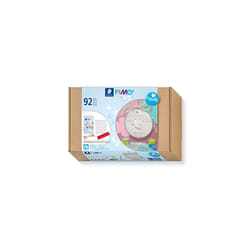 81 Set 03 FIMOair Light Air-Drying Modelling Clay - Baby Handprint Keepsake Set (Set of 92 Pieces, Including 125g Clay Block & Letter Stamp Kit)