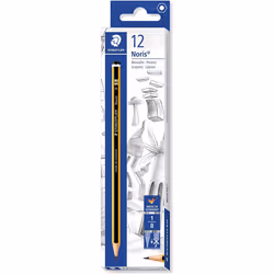 Staedtler Noris, B, Black, Yellow, PEFC, 2 mm, 12 pc(s), Germany