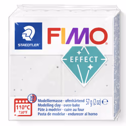 Staedtler FIMO 8010-003, Children's modeling clay, Clay, Granite, White