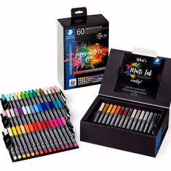 Staedtler Pigment Arts Brush Pen 60 pcs
