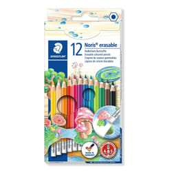 Staedtler Noris erasable 144 50 Black, Blue, Bordeaux, Brown, Green, Light Green, Mauve, Navy, Orange, Peach, Red, Yellow 12 pc(s)