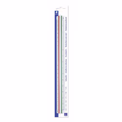 Staedtler Mars, Scale ruler, Plastic, Green, Red, White, 1 pc(s), Germany