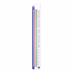 Staedtler Mars, Scale ruler, Plastic, Green, Red, White, 1 pc(s), Germany