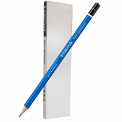 STAEDTLER Mars Lumograph F Graphite Art Drawing Pencil 6 Pencils