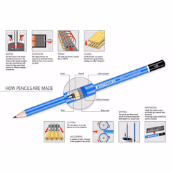 Staedtler Mars Lumograph 100-9B Premium Quality Pencil, Hardness 9B, Box of 12