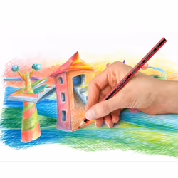 Staedtler Noris colour 185 Black, Blue, Brown, Green, Light Blue, Light Green, Magenta, Orange, Peach, Red, Violet, Yellow 12 pc(s) - Additional view 4