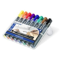 Staedtler Lumocolor permanent marker Black, Blue, Brown, Green, Orange, Red, Violet, Yellow