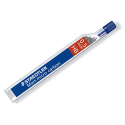 Staedtler Marsmicro Mechanical Pencil Replacement Leads 0.5mm, HB, Tube Of 12 Leads