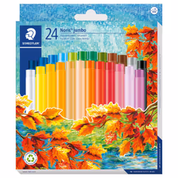 243 NC24 Noris Jumbo Oil Pastel 11mm - Assorted Colours (Pack of 24)