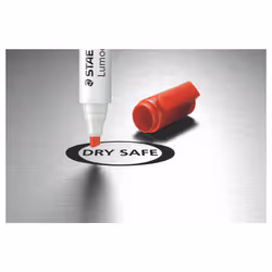 Lumocolor whiteboard marker chisel tip red