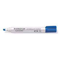 Lumocolor whiteboard marker chisel tip blue