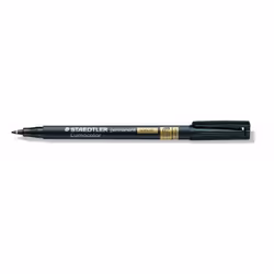 Staedtler Lumocolor 319, Black, Brush/Fine tip, Black, Polypropylene (PP), Fine/Ultra Fine, 0.4 mm
