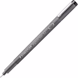 Staedtler 308 02-9 Pigment Liner Fineliner Pen - 0.2mm Nib - Black Ink - Single