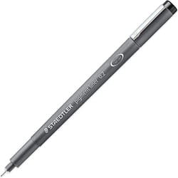 Staedtler 308 02-9 Pigment Liner Fineliner Pen - 0.2mm Nib - Black Ink - Single