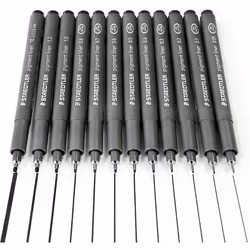 Staedtler 308 02-9 Pigment Liner Fineliner Pen - 0.2mm Nib - Black Ink - Single - Additional view 4
