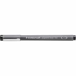 Staedtler 732869 0.8 mm Pigment Liner Felt-Tip Pen - Black