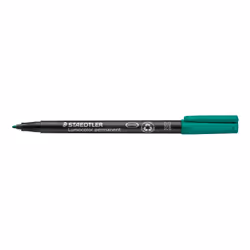 Staedtler Lumocolor 317, Green, Black, Green, Polypropylene (PP), 1 mm, 10 pc(s), Germany