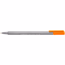 Staedtler Triplus 334 â Fineliner Pen Superfine Tip 0.3 mm Grey, Orange
