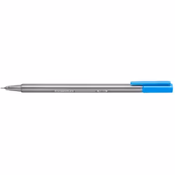 Staedtler 334 Triplus Fineliner Superfine Point Pens, 0.3 mm, Pale Blue, Box of 10