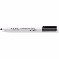 Staedtler Lumocolor Compact 341-9 Whiteboard Marker - Black (Pack of 10)