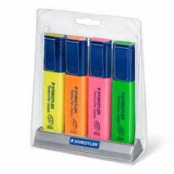 Staedtler Textsurfer classic 364, 4 pc(s), Green, Orange, Pink, Yellow, Chisel tip, Green, Orange, Yellow, Pink, 1 mm, 5 mm