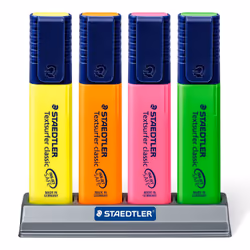 Staedtler Textsurfer classic 364 marker 4 pc(s) Chisel tip Green, Orange, Pink, Yellow