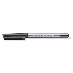 Back to School essentials, stick ballpoint pen medium black 6pk