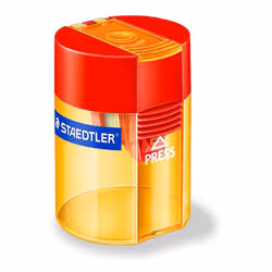 Staedtler Round tub single sharpener 511 006 asst colours pack 10