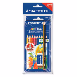 Staedtler Noris Club 144 Set, Black, Blue, Bordeaux, Brown, Green, Light Blue, Light Green, Orange, Peach, Red, Violet, Yello ...
