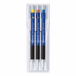 Staedtler Mars micro 775, Black, Black, B, Round, Retractable, Metal