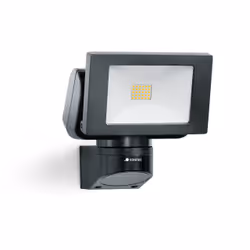 STEINEL LS 150, Black, IP44, Aluminium, I, IK03, 14.7 W