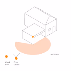 Steinel L 115 S white - Sensor-switched outdoor light with crystal glass, 240? motion detector, max. 12m reach, max. 60W - Additional view 4