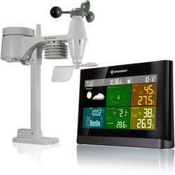 Bresser Optics 7002550CM3000 digital weather station Black, Grey Battery