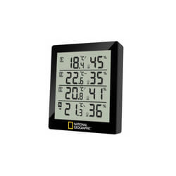 weather station 11.9 x 10.4 cm black 4-part