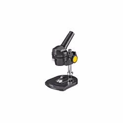Microscope 20x Illumination for observing stones, coins, leaves or similar including two-tone object plate and sturdy transpo ...