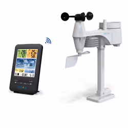 Explore Scientific WSX1001, Black, White, Anemometer (wind speed), Indoor barometer, Indoor hygrometer, Indoor thermometer, O ...