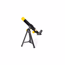National Geographic Lens Telescope 40/400 Children's Table Telescope with AZ-Mount, 2 Eyepieces, Integrated Compass and Smartphone Holder, Black,