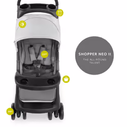 Hauck SHOPPER NEO II Traditional stroller 1 seat(s) Black, Grey - Additional view 6