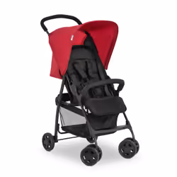 Hauck Sport, Canopy, Lightweight stroller, Girl, Solid wheels, Foldable, Black, Red