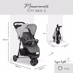 Hauck CITI NEO 3 Lightweight stroller 1 seat(s) Black, Grey - Additional view 5