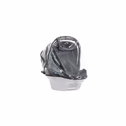 Universal Car Seat Rain Cover, Transparent - Fits All Car Seats & Travel Systems, Waterproof & Durable, Reflective Trim