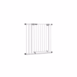 Safety Gate for Doors and Stairs Autoclose N Stop incl. 9 cm Extension / Self-Closing / Pressure Fit / 84 - 89 cm Large / Met ...