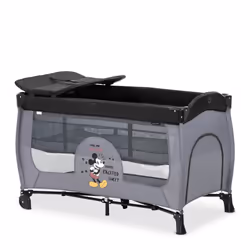 Hauck Disney Mickey Mouse Sleep N Play Center 4 in 1 Travel Cot, Grey