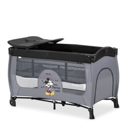 Hauck Disney Mickey Mouse Sleep N Play Center 4 in 1 Travel Cot, Grey