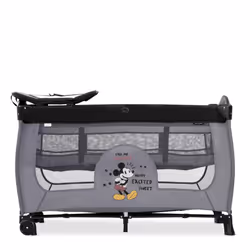 Hauck Disney Mickey Mouse Sleep N Play Center 4 in 1 Travel Cot, Grey