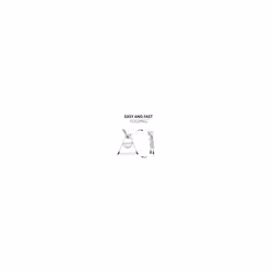 Hauck Sit N Fold Highchair Compact Folding Lightweight Suitable - Grey
