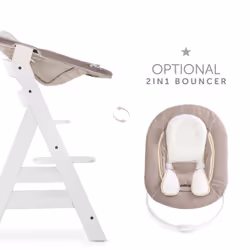 Hauck Alpha+ Traditional high chair Hard seat White - Additional view 6