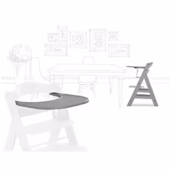 Hauck Alpha Click Tray High chair tray Grey - Additional view 4