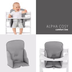 Hauck Alpha cosy Comfort High chair pad Grey - Additional view 6